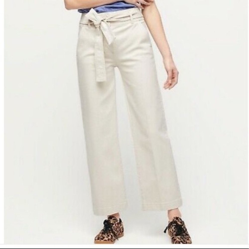 J.Crew Paper Bag Waist Slim Wide Leg Jean AJ965